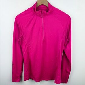 3 FOR $15 Layer 8 1/4 Zip Athletic Pullover Jacket Hot Pink Workout Gym Yoga